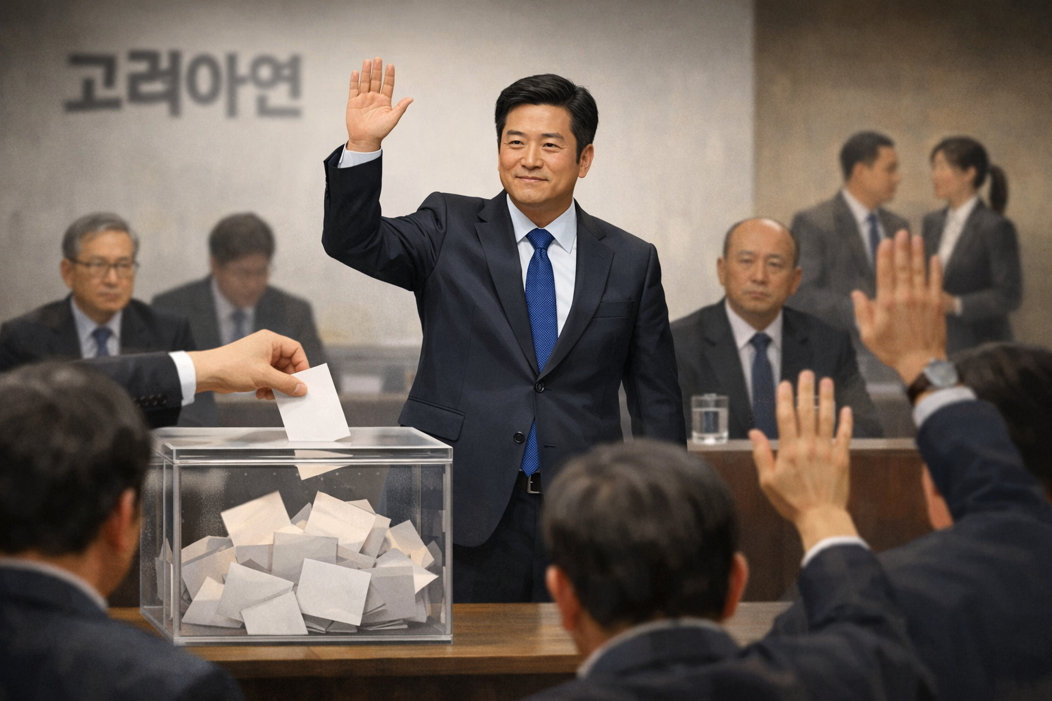 고려아연 임시주총서 최윤범 측 감사위원 선임…경영권 방어 관련 AI 보도 일러스트